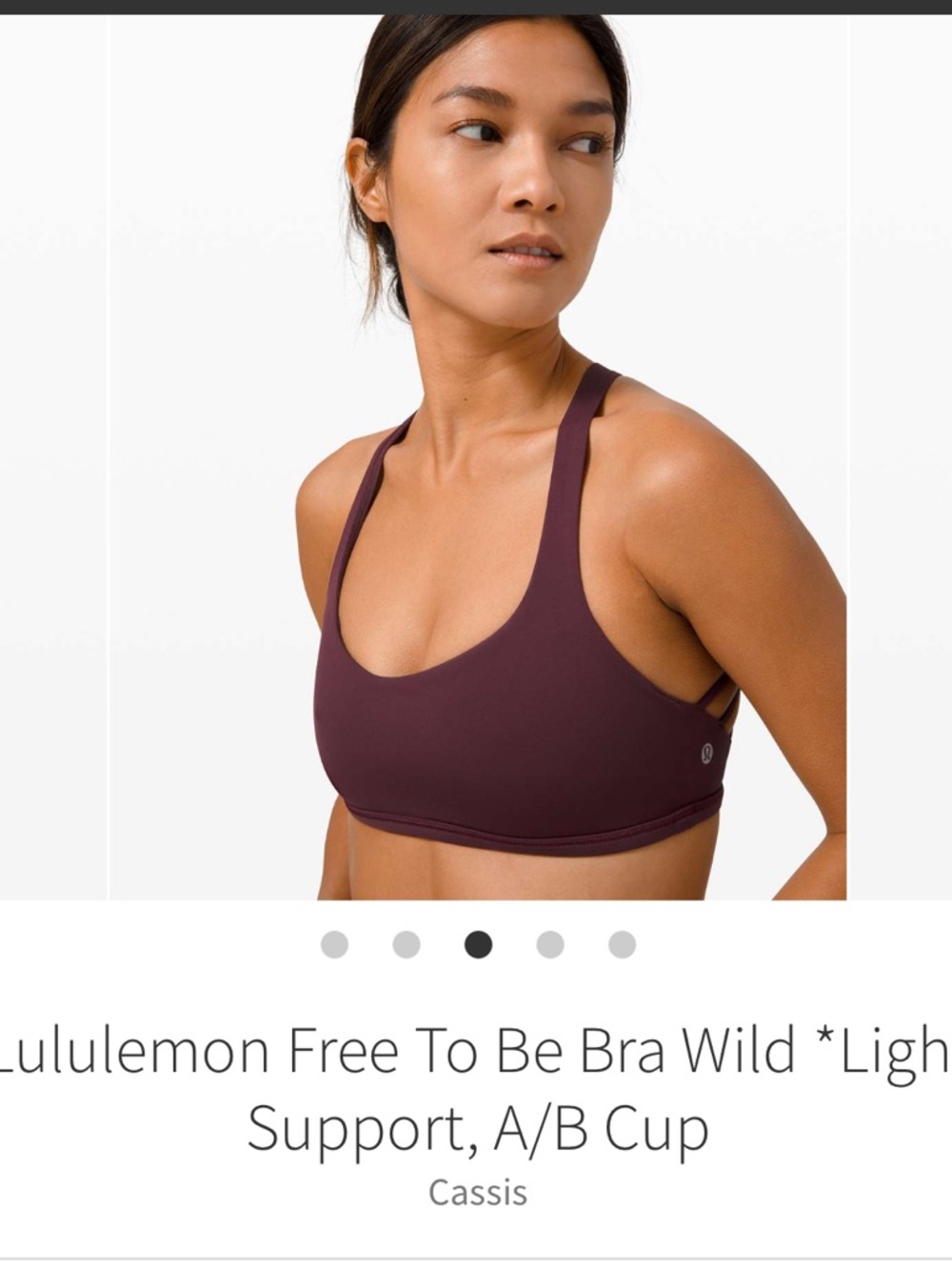 lululemon athletica Free To Be Bra Wild - Cassis